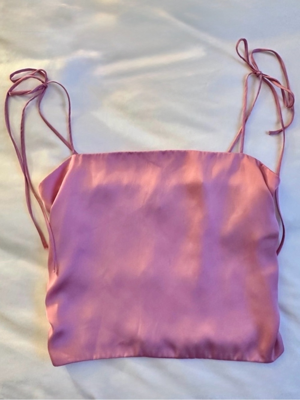 Urban Outfitters UO Bella Satin Tank | Pink | Size Small